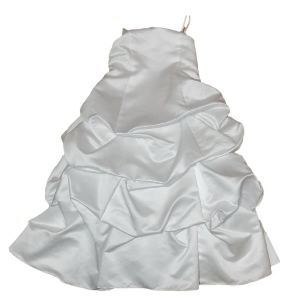 David's Bridal White Miniature Bride Dress. Wedding Formal Elegant